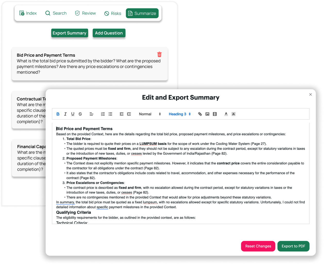 AI-Powered Summarization