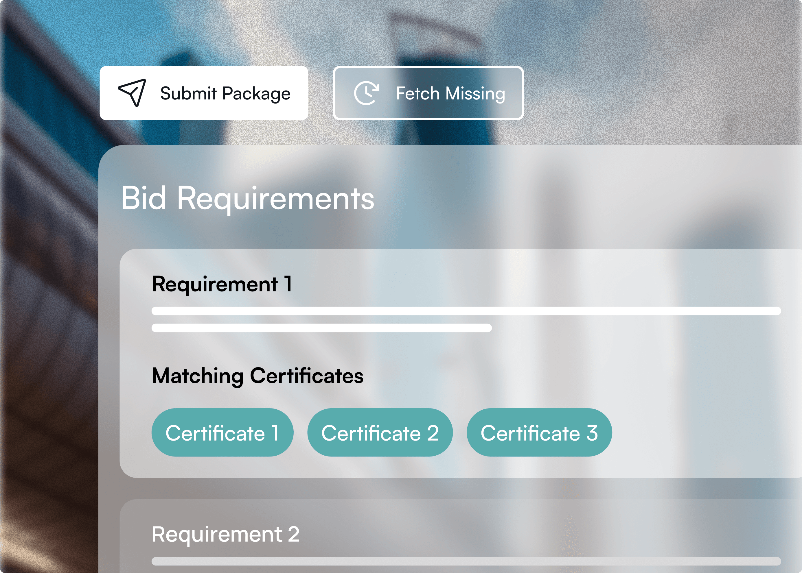 Prepare CVs, Forms & Bid Submission Pack