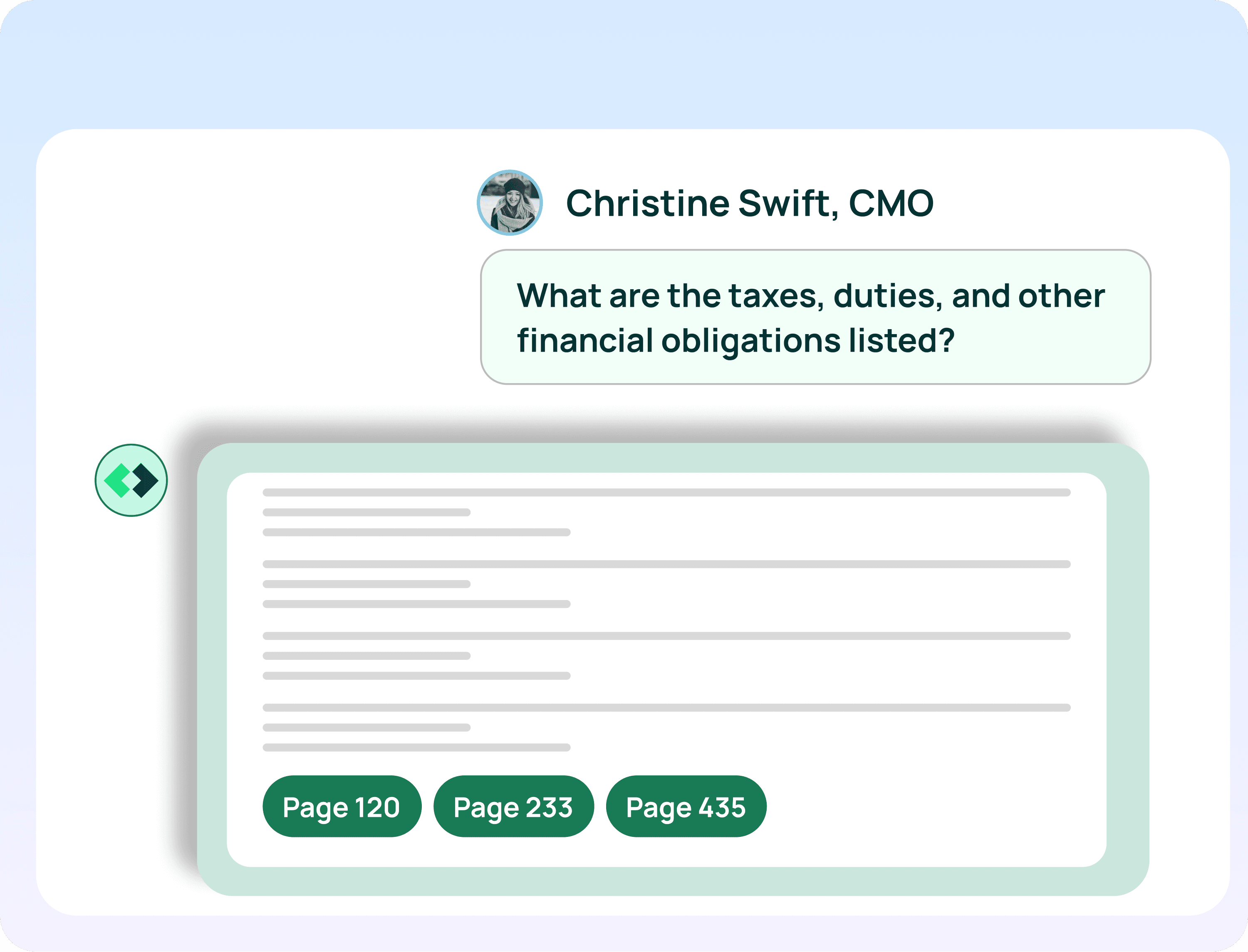 Act on cited answers