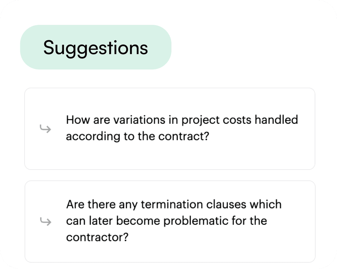 Suggested questions