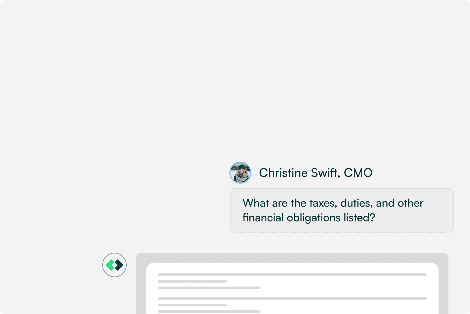 Follow-up ready visual