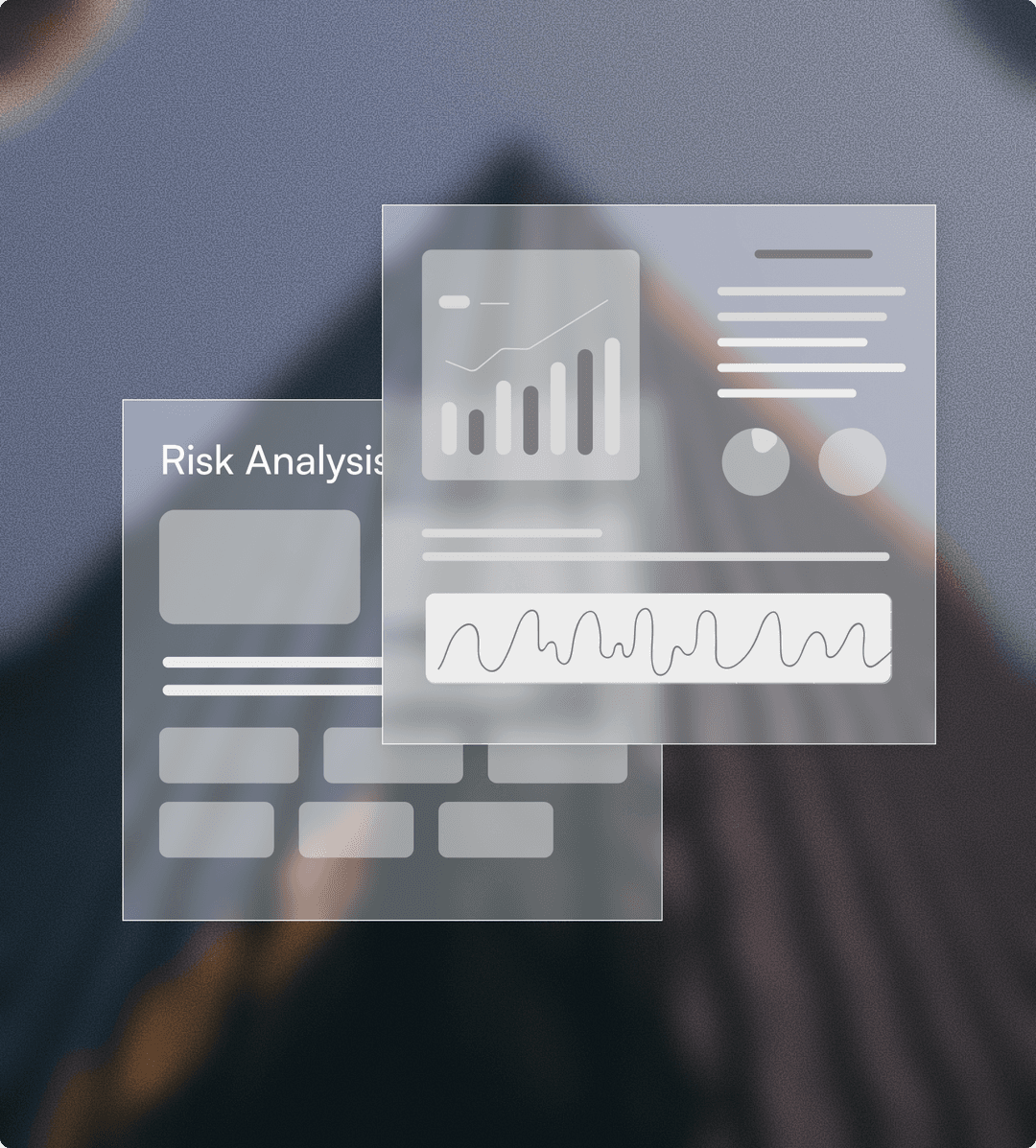 Risk analysis interface highlighting clause-level issues