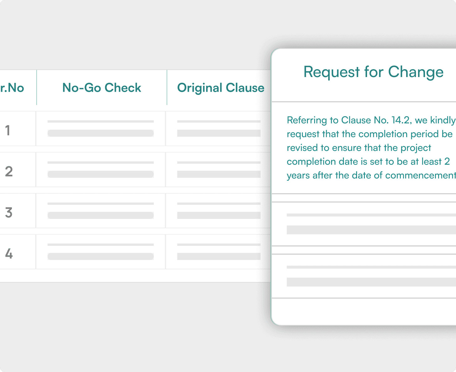Question drafting from the clause visual