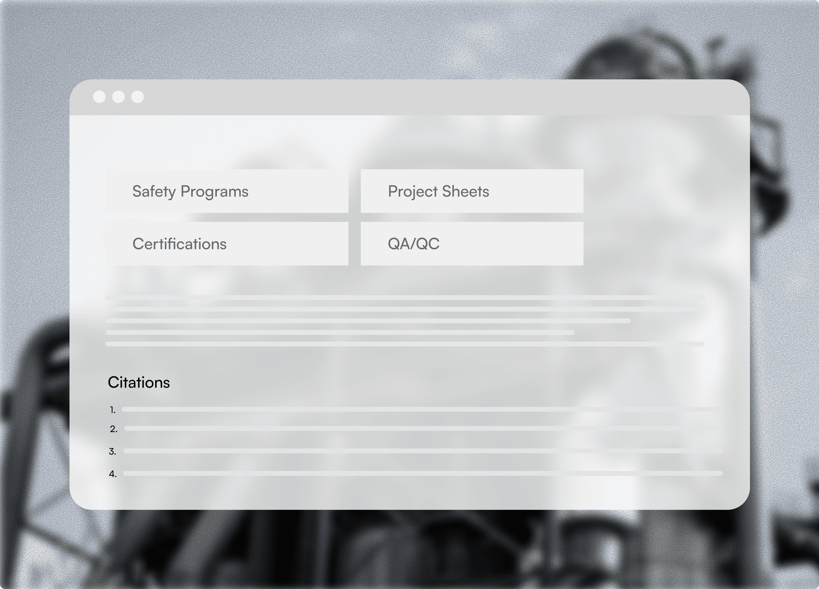 Populate with company content