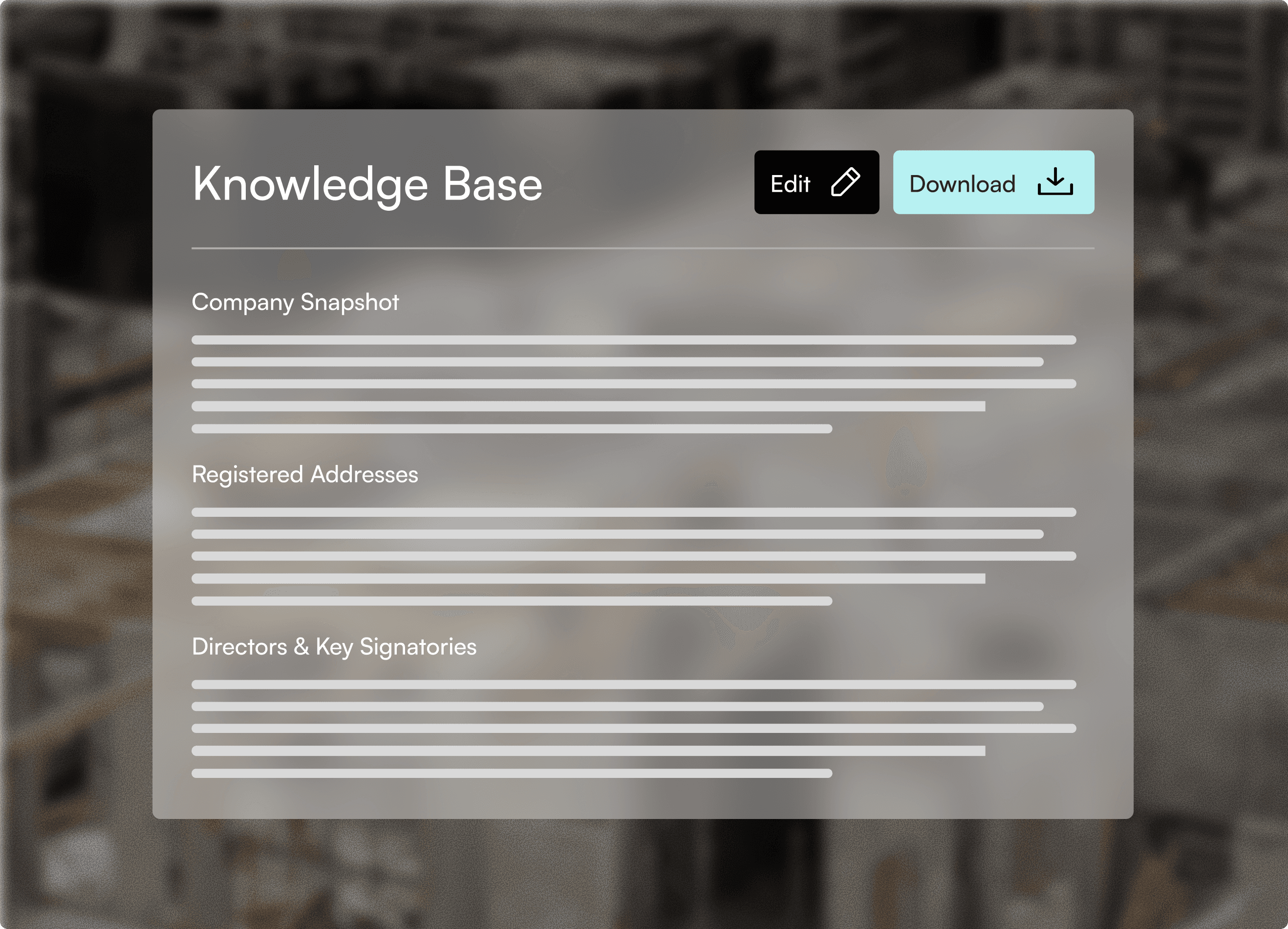 Company profile repository visual