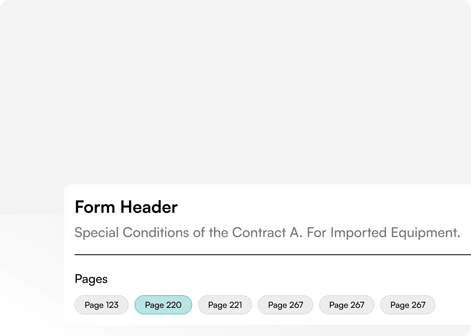Review-ready form list visual