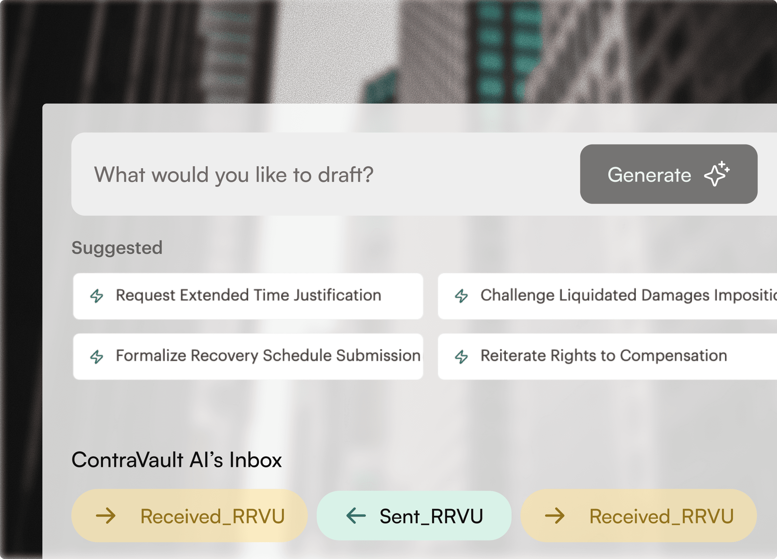 Claim response drafting